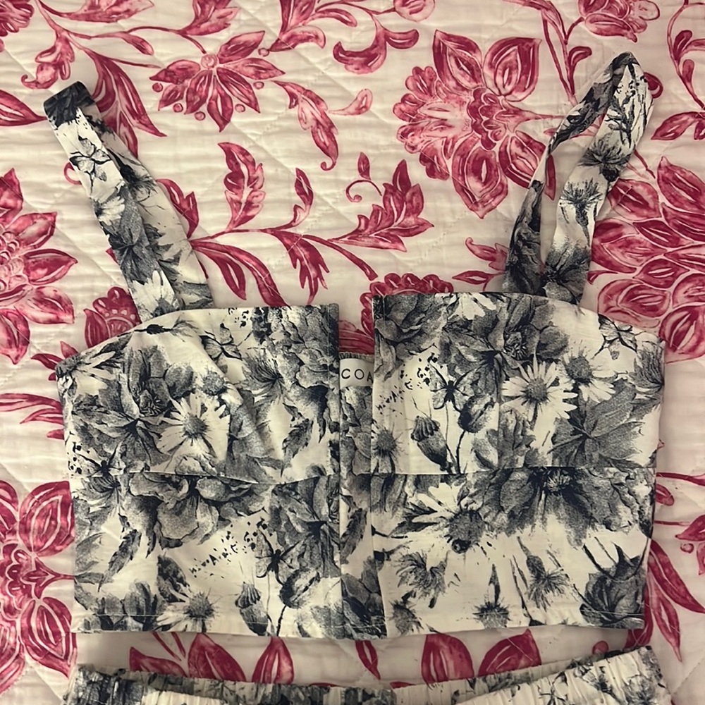 ACOA Floral Crop Top HAS MATCHING BOTTOMS